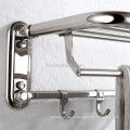 838 New design and stainless steel foldable towel rack with hooks